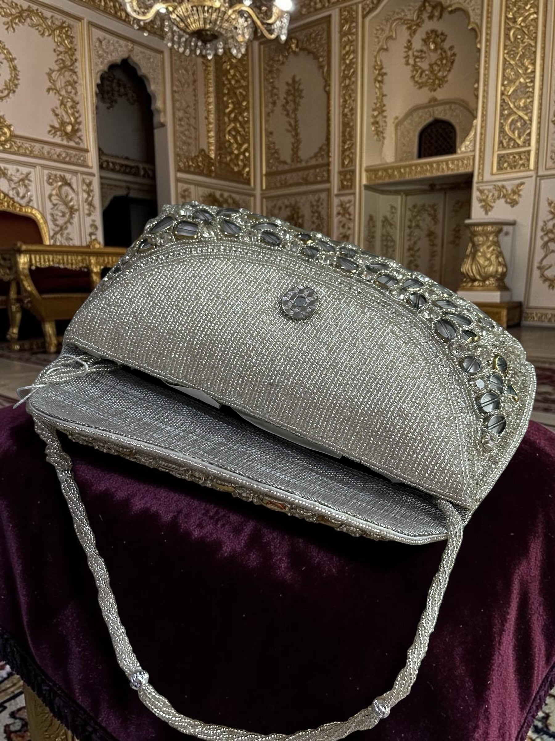 Silver midnight Purse