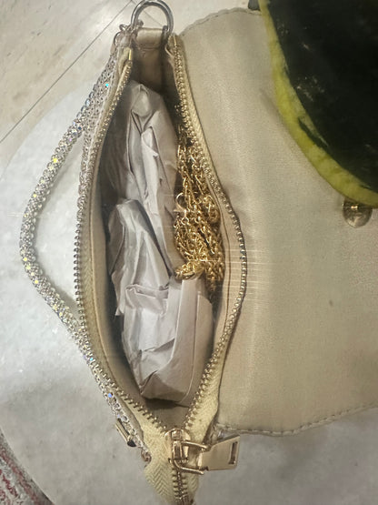 Golden Rhinestone Purse