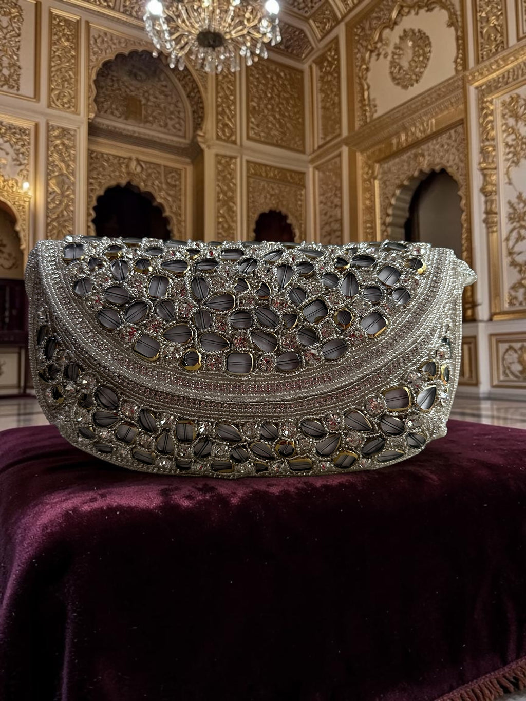 Silver midnight Purse