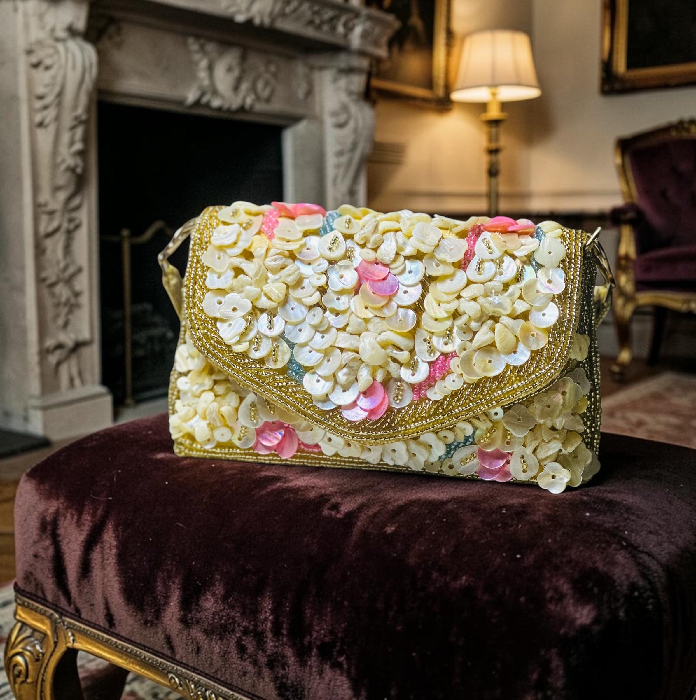 Pearl Bloom purse