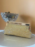 Gold Rhinestone Clutch