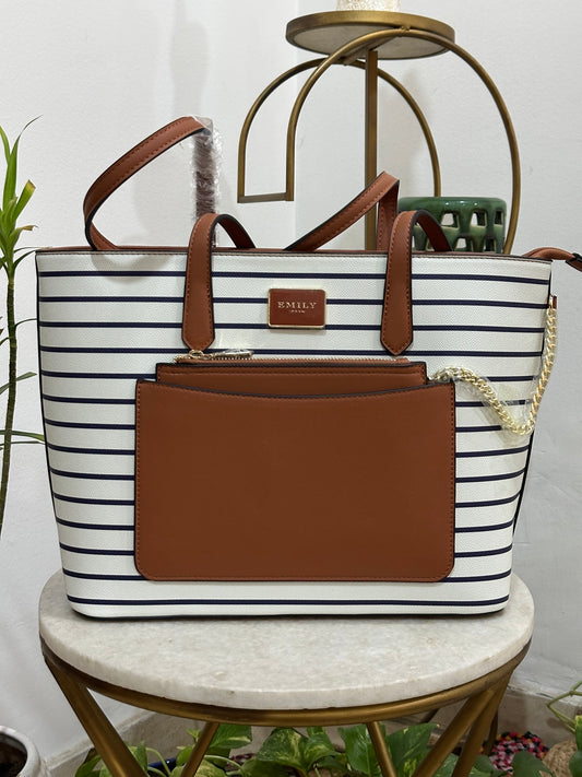 Emily Stripes Tote Bag