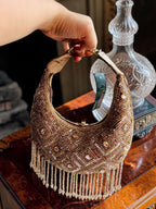 Glimmer fringe Purse