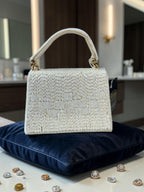 Pearl fringe Purse