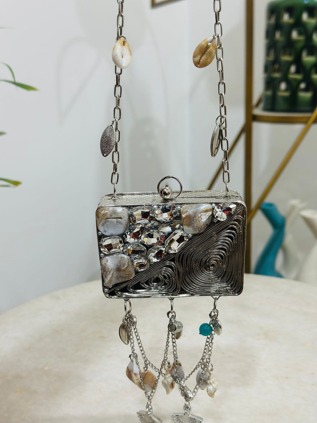 Mini Shell Metal Purse