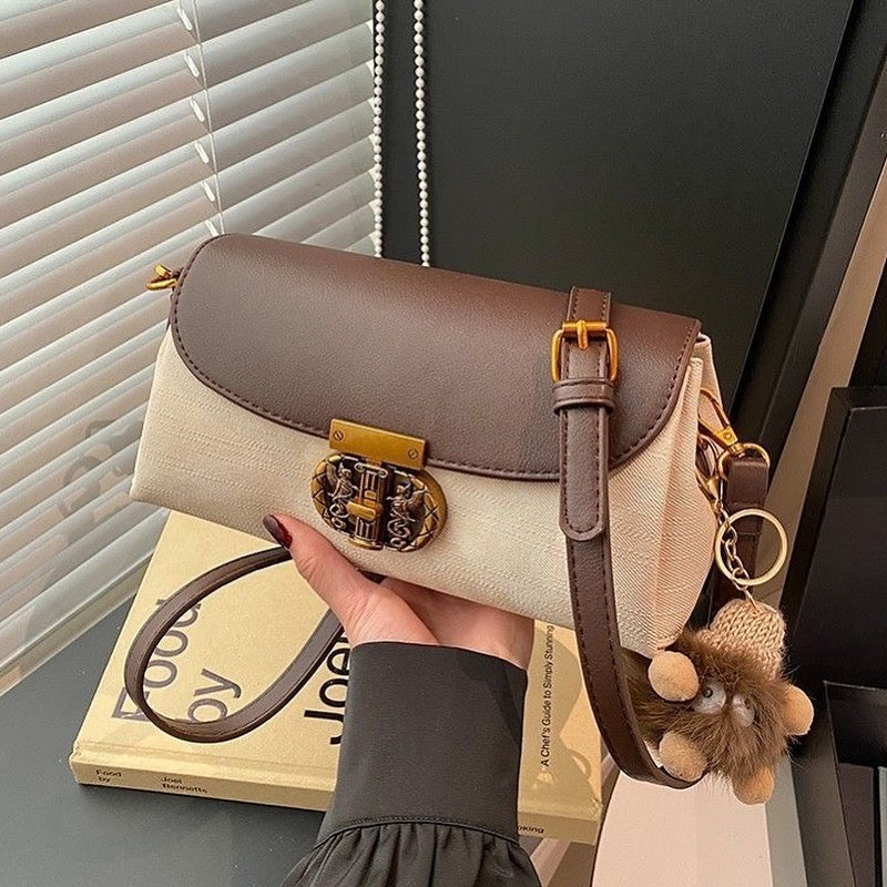 Double G Fur Charm Bag