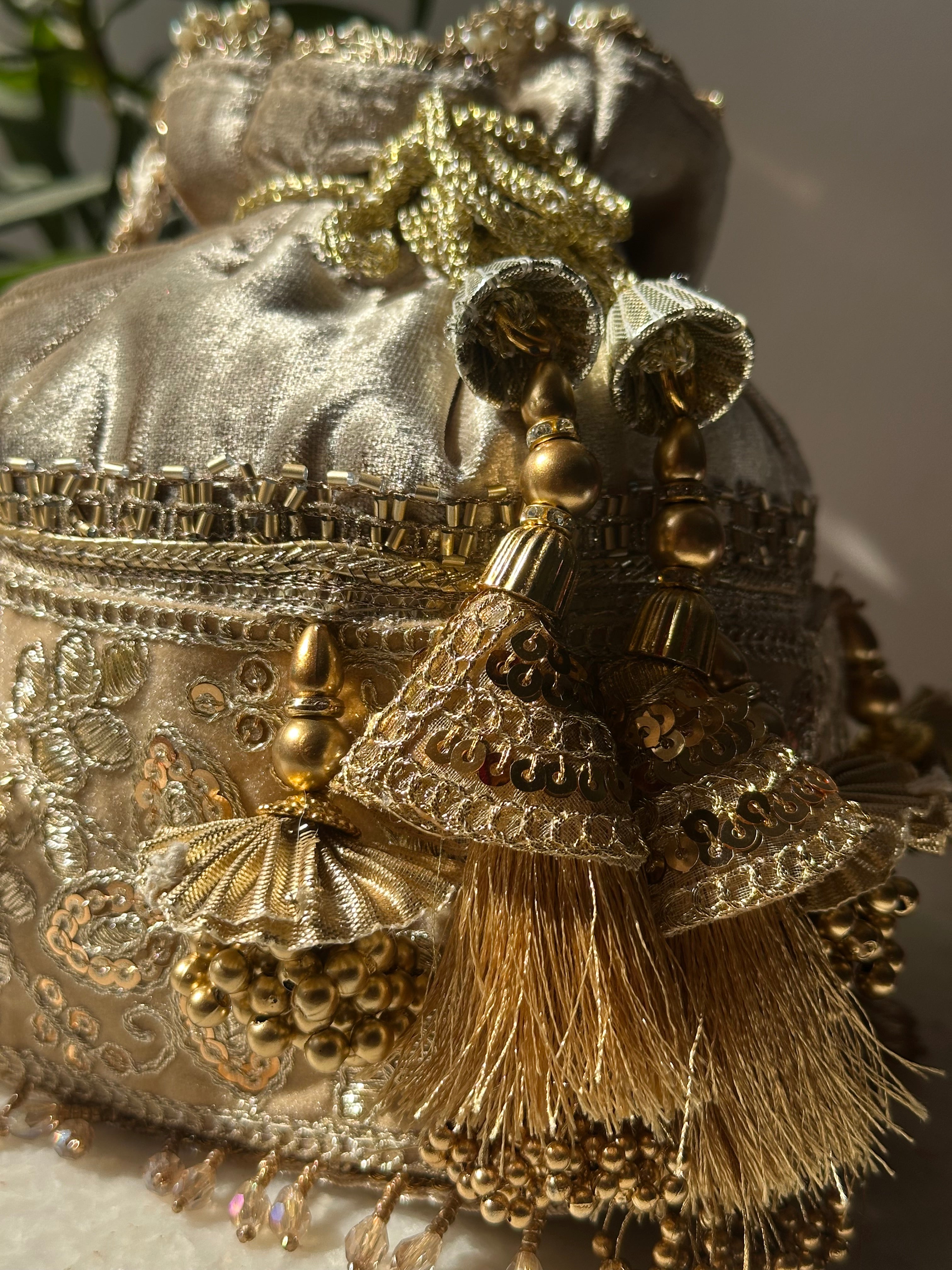 Pearl Fringe Potli Bag