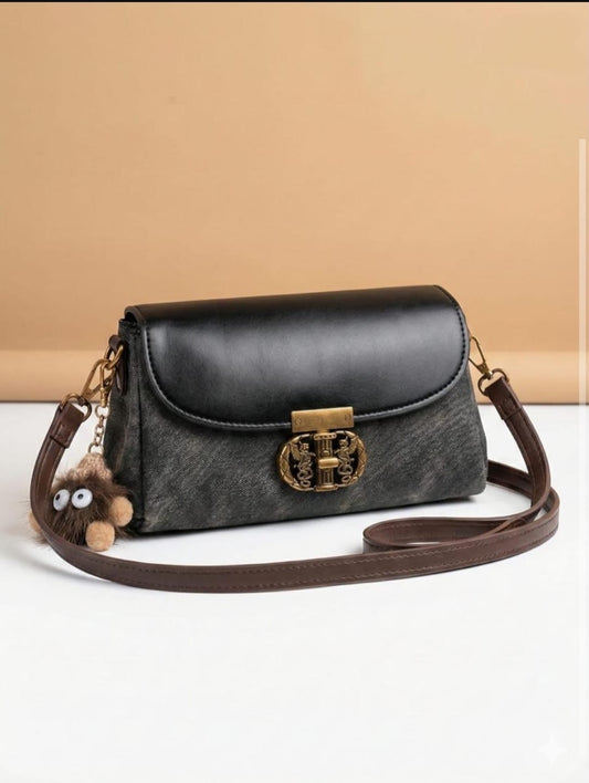 Double G Fur Charm Bag