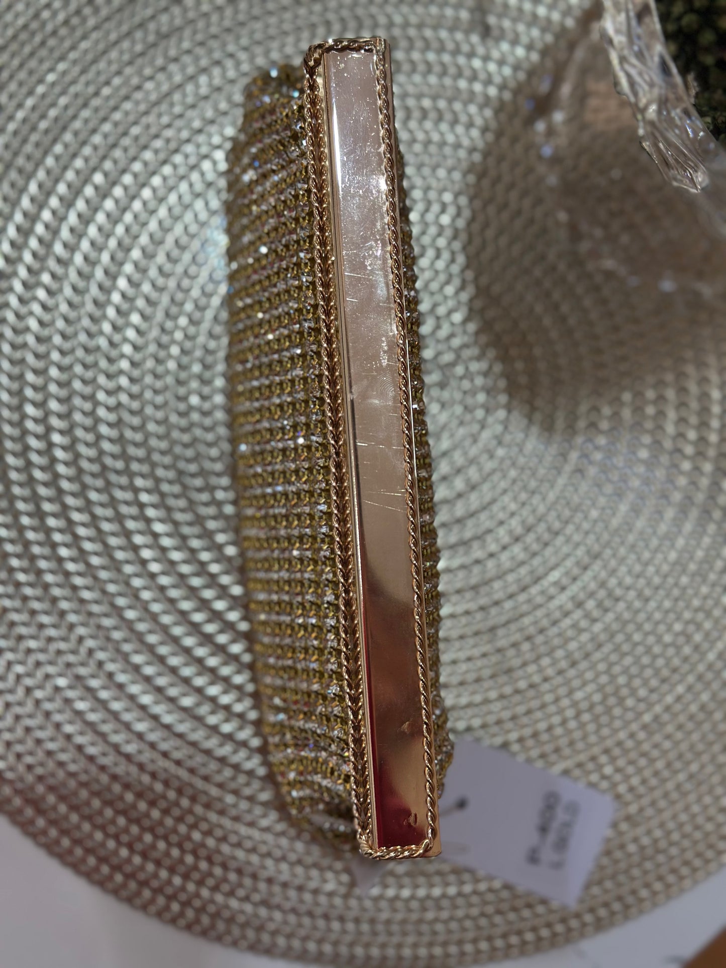 Gold Rhinestone Clutch
