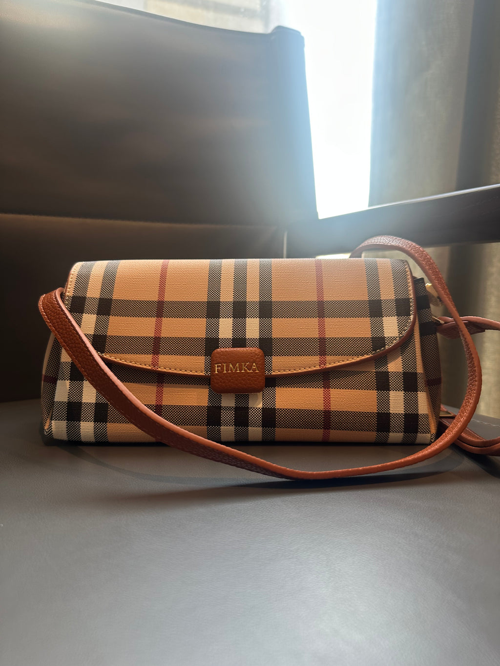 Checkered Sling Bag