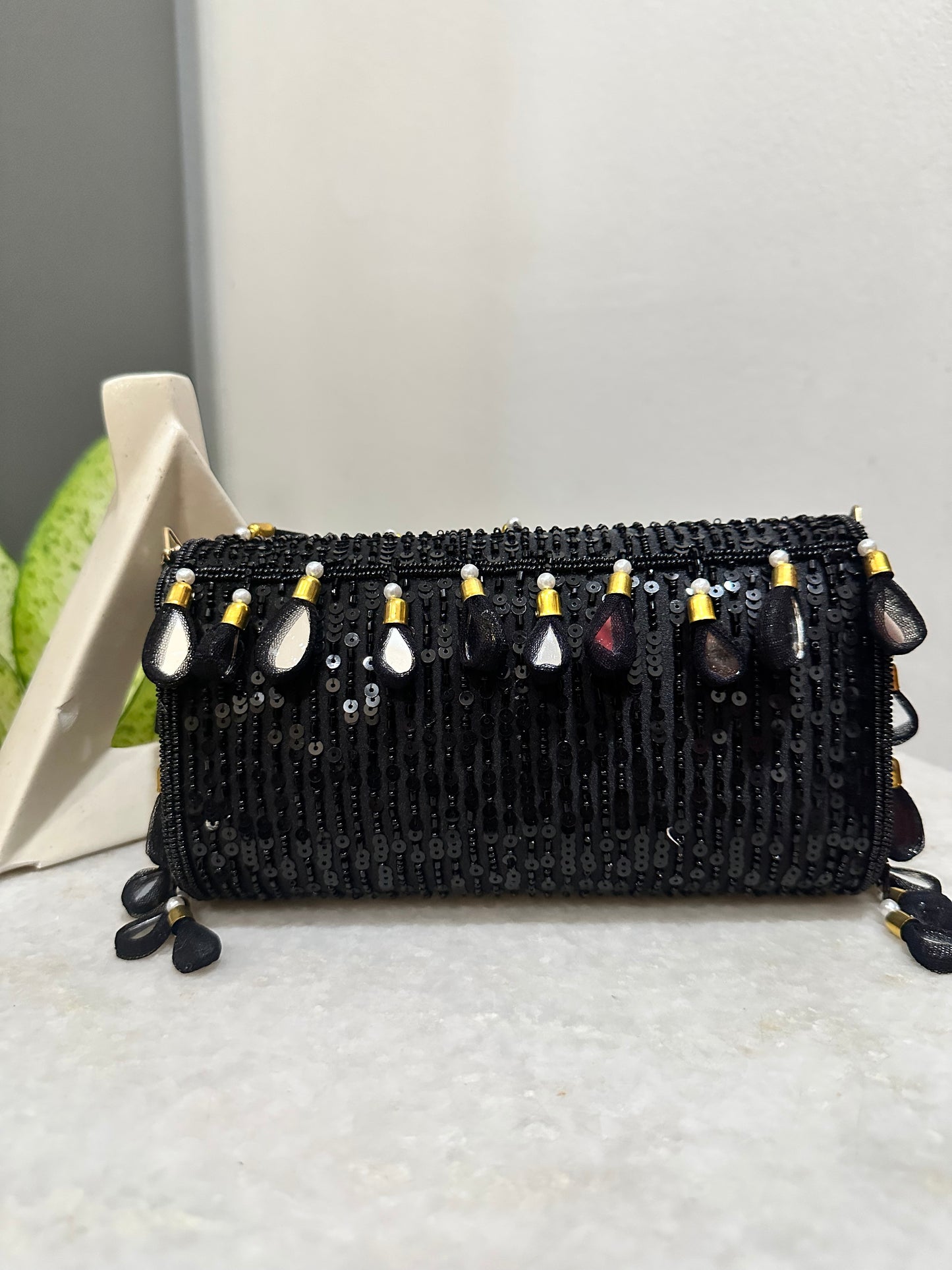 Mirror Fringe Purse