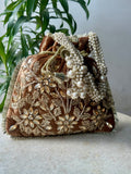 Mughal Pearl Potli Bag