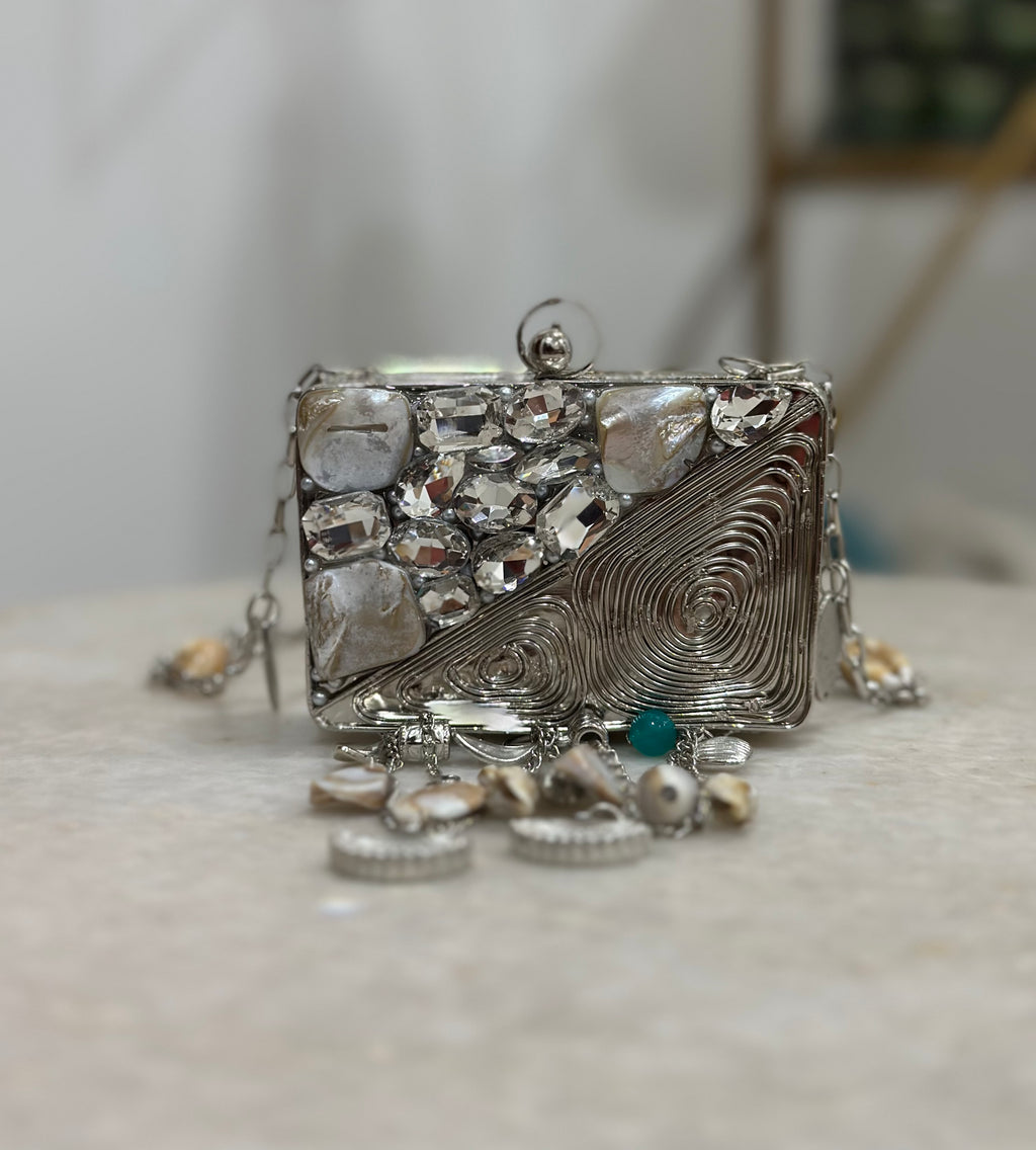 Mini Shell Metal Purse