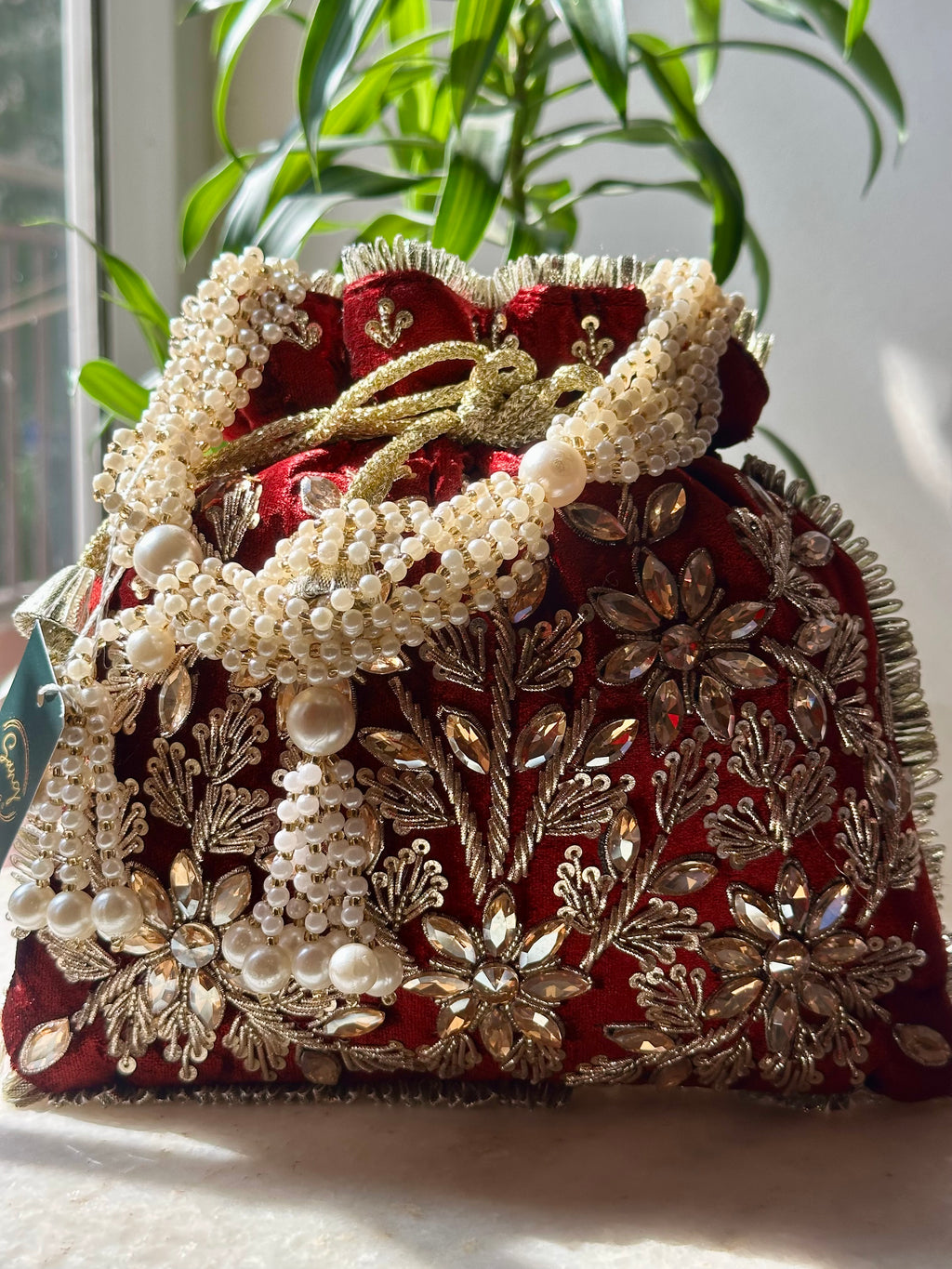 Mughal Pearl Potli Bag