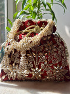 Mughal Pearl Potli Bag