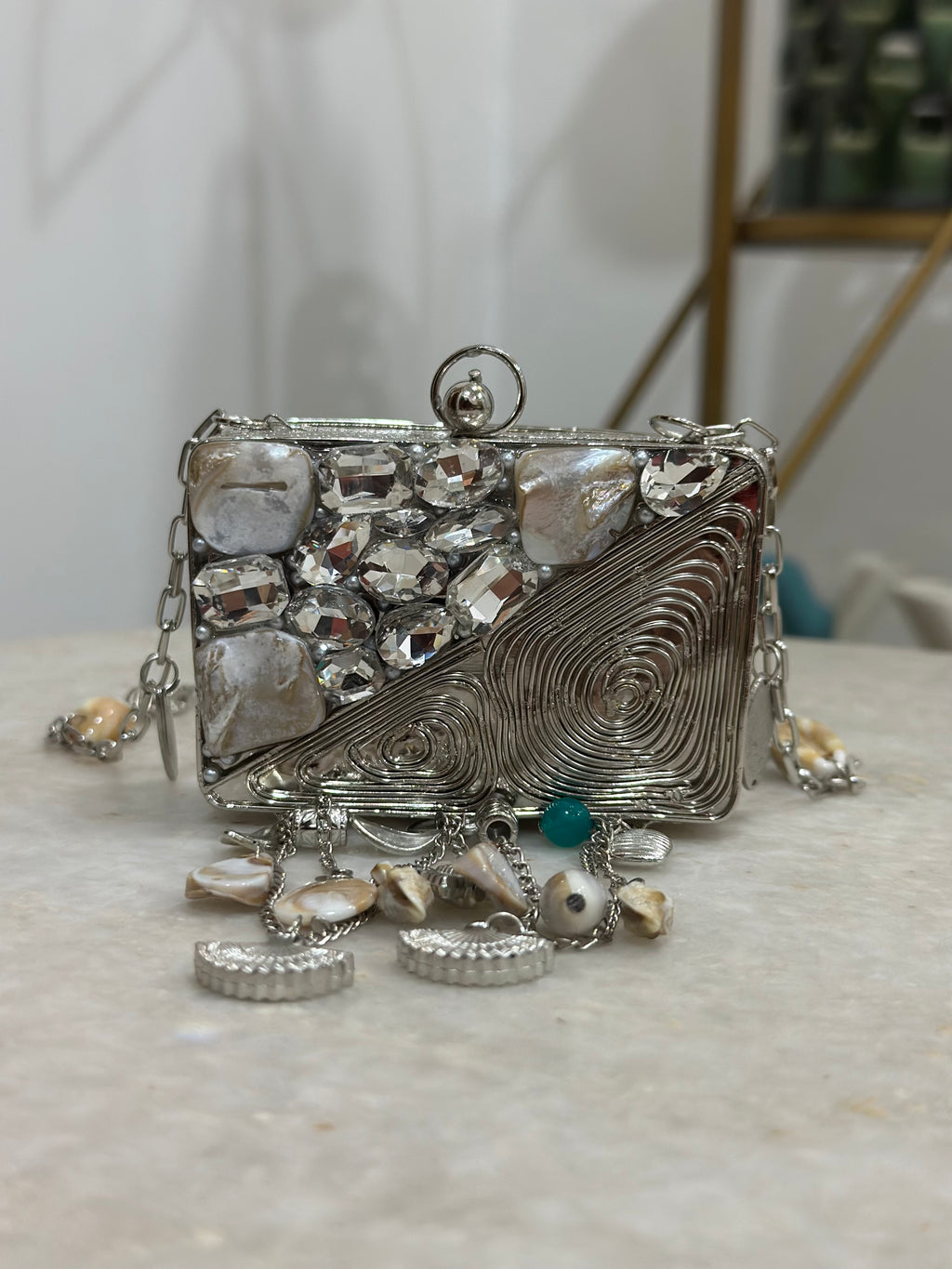 Mini Shell Metal Purse
