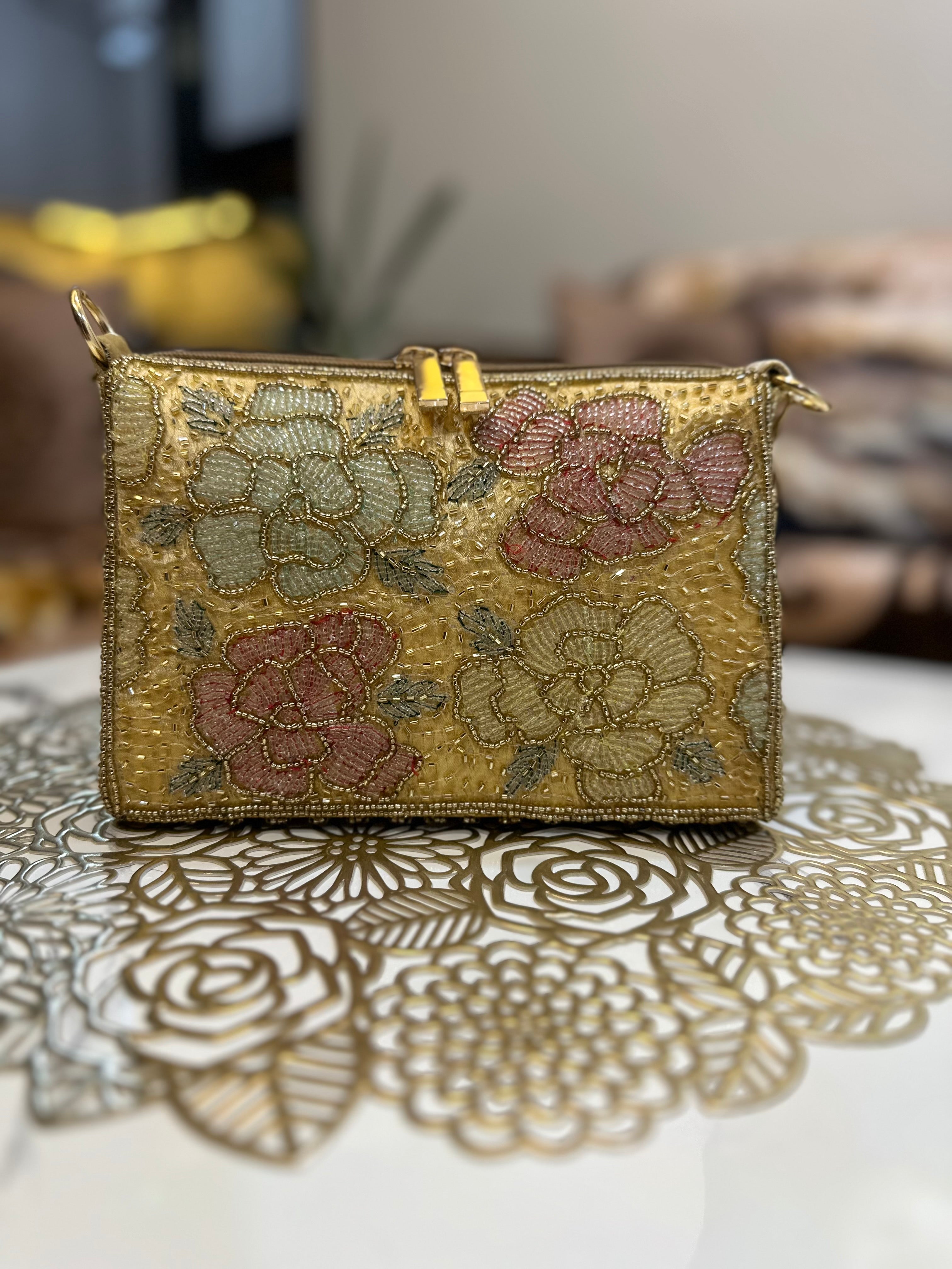 Zari Floral Purse