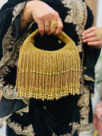 Gold fringe Purse