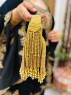 Gold fringe Purse